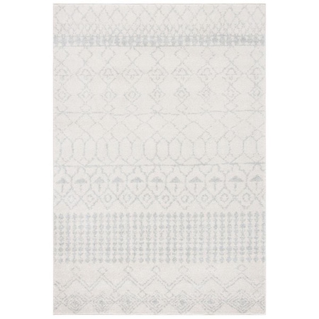 Safavieh 4 x 6 ft. Tulum 229D Power Loomed Rectangle Area Rug Ivory & Light Grey TUL229D-4